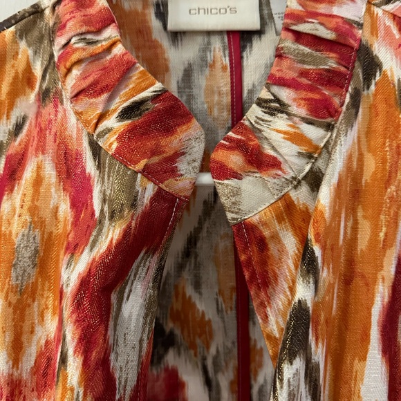 CHICO’s Multicolor Patterned Jacket - Picture 3 of 3